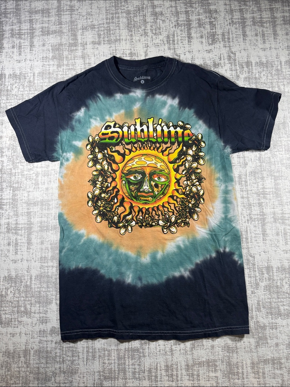 Sublime Shirt Men’s Sz Small Tie Dye Short Sleeve Crewneck Casual Rock Band EUC